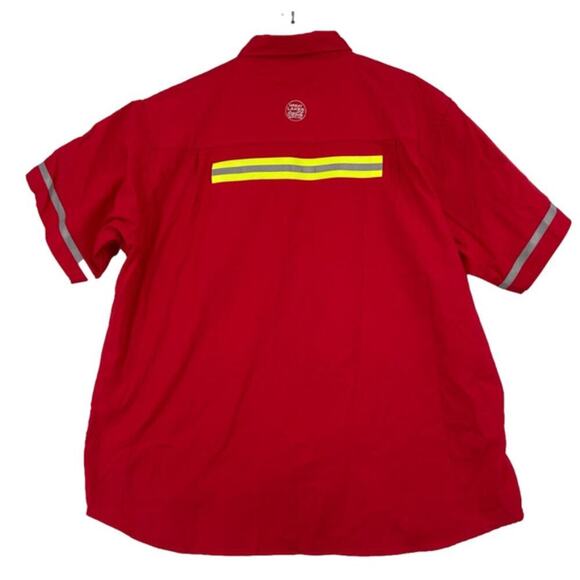 Coca Cola Bottling Button Front Shirt Mens 2XL Red Great Lakes Embroidered - Picture 6 of 11